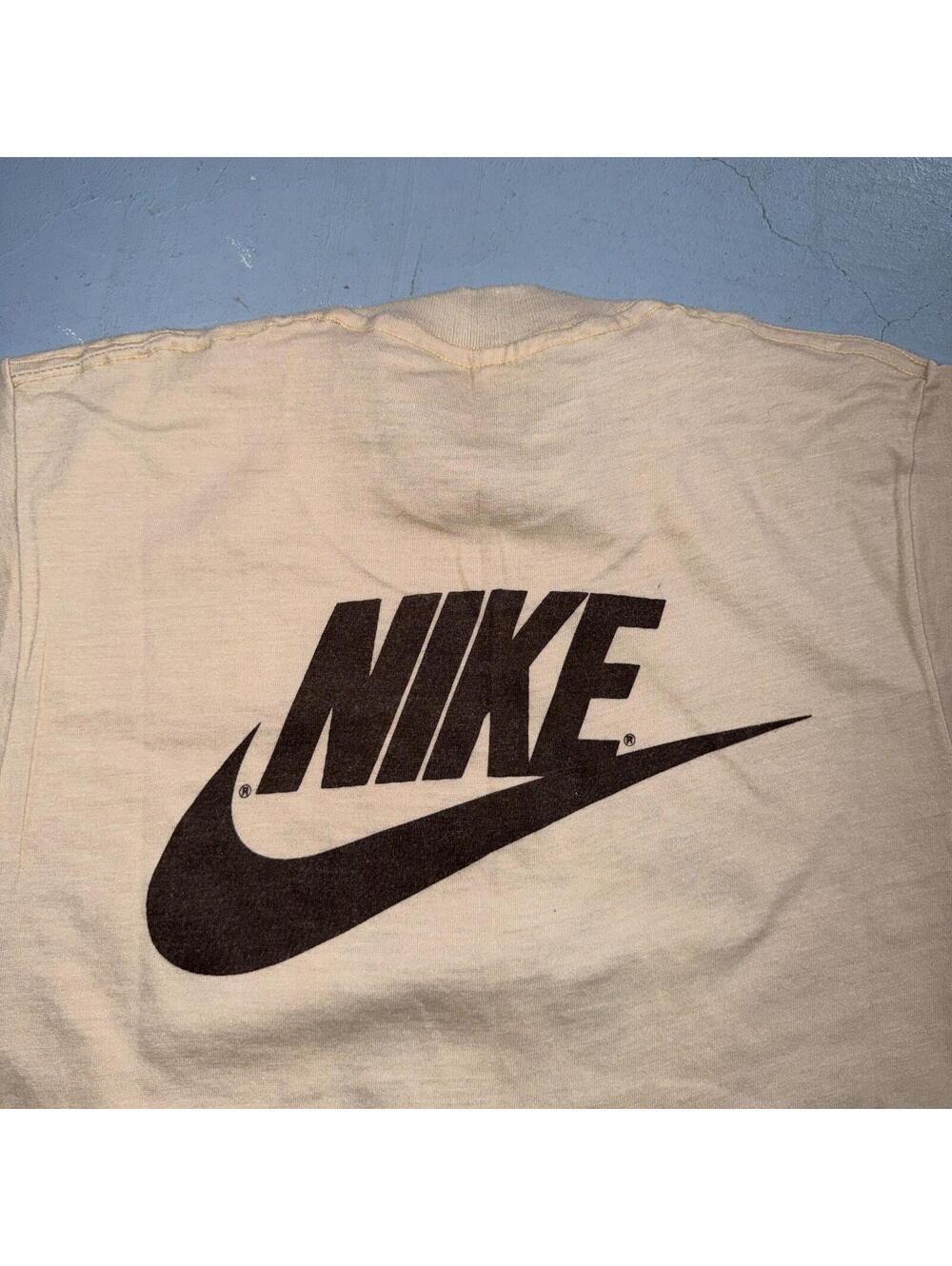 Nike Vintage T Shirt MAURICE LUCAS Basketball Camp 1970s 70s Rare Swoosh Jordan - Picture 8 of 9